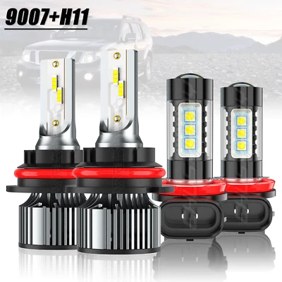 For Suzuki SX4 2007-13 Faros LED Luces bajas altas + bombillas de luz antiniebla - Image 1 of 4