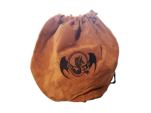 D&D Dragon Embroidered Dice Bag Large Board Game Token Gamer Counter Coin Bag - Picture 1 of 9