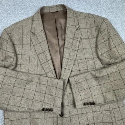 Blazer Tommy Hilfiger Mezcla de Lana Ventana Para Hombres 44L Doble Ventilación Traje Chaqueta Foto 1 de 4