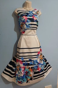 Monsoon Satin Occasion Dress Wedding Party Races Size 18 - Picture 1 of 11