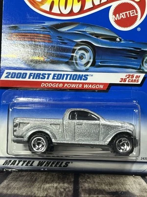Camión Dodge Power Wagon 2000 primeras ediciones Hot Wheels 1:64 sellado usado casi nuevo estado Foto 1 de 4