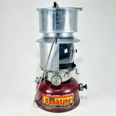 Linterna y estufa de camping vintage KL-2 Kooklite 2 en 1 AGM Kamplite Coleman Fuel Foto 1 de 4
