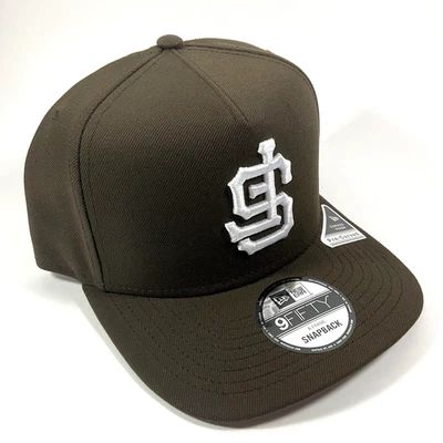 New Era Upside Down SF Giants Brown Exclusive 9FIFTY A-Frame Snapback Hat Cap - Image 1 of 4