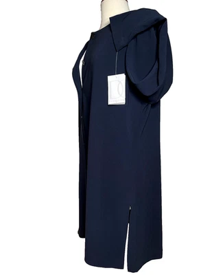 Doncaster Collection Womens Size 18 Navy Button Up Cardigan Long Top Sleeve NEW - Image 1 of 4