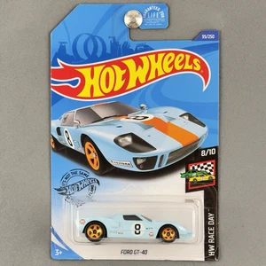 Ford GT-40 2020 Hot Wheels azul y naranja Gulf Livery HW Race Day 8/10 35/250 - Imagen 1 de 10