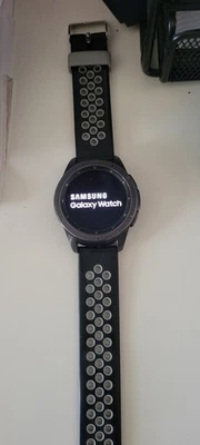 Samsung Galaxy Watch SM-R815U GPS+LTE 42mm Black Rubber Band Unlocked  - Image 1 of 4