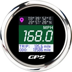 2" 52mm Boat GPS Speedometer Odometer Gauge Waterproof for Marine Car Truck US - Picture 1 of 14
