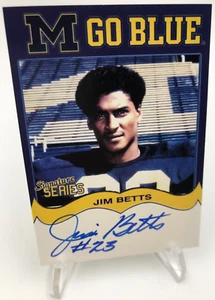 TK Legacy JIM BETTS AUTO Signed MGB70 M GO BLUE 1969 Card MICHIGAN WOLVERINES - Picture 1 of 7