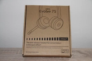 Stéréo Jabra Evolve 75 UC, dongle USB, câble de charge, sacoche, emballage d'origine (7599-838-109) - Photo 1/4