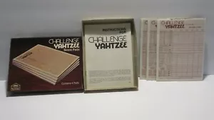 Vintage Challenge Yahtzee Game Score Pads with Box Instructions Ephemera - Picture 1 of 4