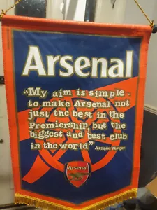 Banderín Arsenal FC Arsene Wenger - Imagen 1 de 1