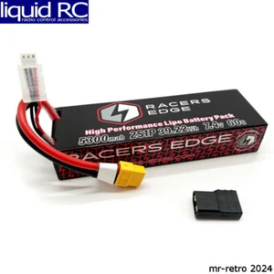 Racers Edge LP53002S60T 5300mAh 2S 7.4V 60C Hard Case LiPo Battery XT60 Plug - Picture 1 of 2