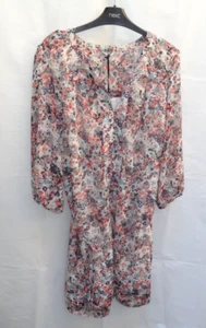Autograph Weekend Grey White Orange Spotted Shirt Dress 18 - Picture 1 of 24