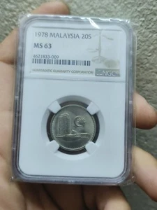 1978 malaysia 20 sen coin NGC 63 - Picture 1 of 4