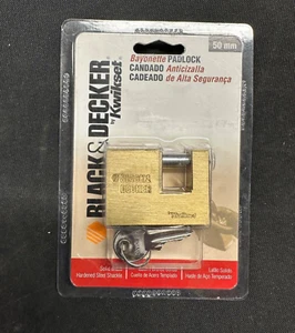(Lot of 6) Black & Decker by Kwikset 90250-001 Padlock 50mm - Picture 1 of 2