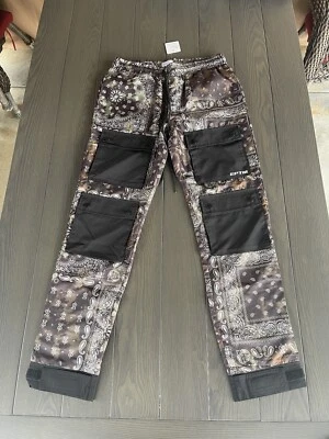 Pantalones cargo apilados EPTM 4 bolsillos bandana hiper estampado M-32 ropa de calle Foto 1 de 4