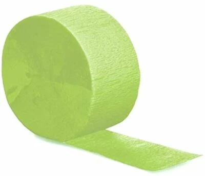 Creative Converting CREPE 81' Streamer, Fresh Lime - Image 1 of 2
