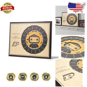 Purdue Boilermakers 3D StadiumView Wall Art - Perfect Gift for Sports Fans - Picture 1 of 7