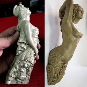 2 FIGUREHEAD NAUTICAL siren BUSTS MARINE STATUES SHIP SAILBOAT SEA BOAT SAILORS - Picture 1 of 24