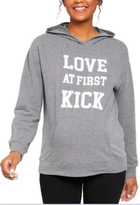 Macys Motherhood Maternity Cotton Blend Graphic-Print Hoodie Size: XS NWT - Picture 1 of 2