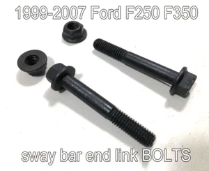 Front Sway Bar Link Bolt pair 1999-2007 Ford F250 F350 2wd - Foto 1 di 3