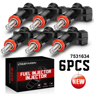 Juego de 6 Inyectores de Combustible PREMIUM 7531634 APTOS 2007 2008 2009-2010 BMW X5 Foto 1 de 4