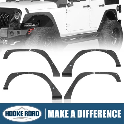 Hooke Road Front & Rear Fender Flare Deleted Kit for 2007-2018 Jeep Wrangler JK - Image 1 of 4