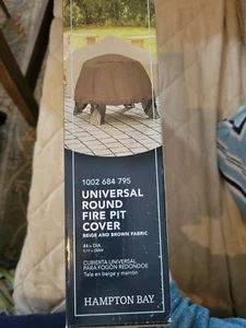 Hampton Bay 44in. Round Outdoor Patio Fire Pit Cover - Picture 1 of 4