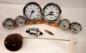 Smiths Electrical Temp+Oil+Volt+Fuel+Speedo+Tacho 100 mm With 3 senders Units WC - Picture 1 of 3