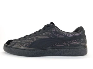 Puma Basket Swan Casual Sneakers Shoes Black Womens Size 9.5 - Picture 1 of 10