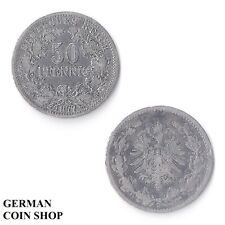 50 Pfennig Silber Kaiserreich 1877 A B G - bitte auswählen