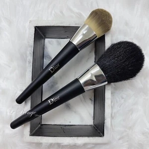 CHRISTIAN DIOR backstage POWDER BRUSH + FOUNDATION BRUSH  brand new authentic - Picture 1 of 3