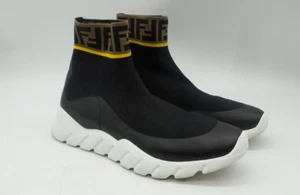 Fendi Mania Reloaded FF Logo Sock Style Sneakers - Size US 10 1/2-No Box WOMEN'S - Picture 1 of 6