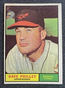 1961 Topps Baseball Dave Philley #369 Ex+