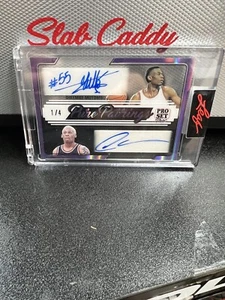 Dual Auto Dikembe Mutombo / Dennis Rodman 1/4 Leaf Pro Set Pure 2023 - Picture 1 of 2