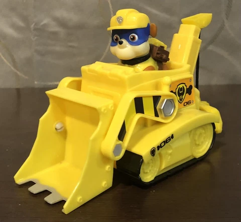Paw Patrol Super Pup Rubble Crane Figure and Vehicle Pack Rubble as Apollo Cover