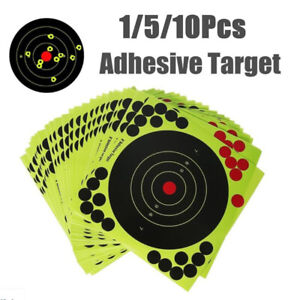 8In Shooting Targets Reactive Splatter Adhesive Sticker Paper Gun Shoot TrainiPV