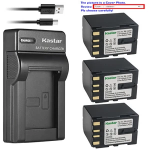 Kastar Battery Slim Charger for JVC BN-V428 & JVC GR-DVL1020 GR-DVL1170 GR-4000 - Picture 1 of 11