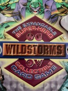 Wildstorms; Expandable Super-Hero CCG; Booster Pack of 15 cards; SEALED INV #418