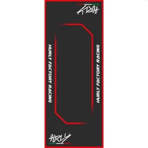 Alfombra de depósito Hurly alfombra de servicio alfombra de garaje alfombra de garaje negro/rojo 80x200 cm - Imagen 1 de 1