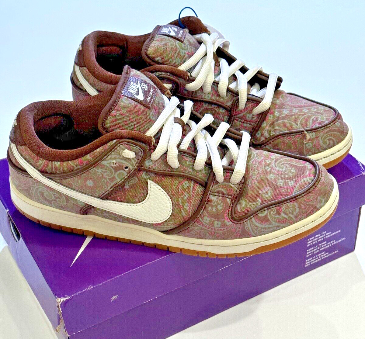 Nike SB Dunk Low Pro Paisley Brown | eBay Nike SB Dunk Low Pro Paisley Brown | eBay