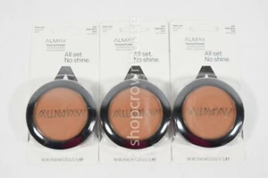 3 Almay Pressed Powder All Set No Shine #600 MAKE MINE DARK - Picture 1 of 3