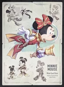 Disney Lorcana - MINNIE MOUSE Wide-Eyed Diver Art - Complete 4 Card Set - Picture 1 of 1