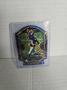 2020 Panini Select #61 Justin Jefferson Blue Prizm Die Cut Rookie Vikings - Picture 1 of 2
