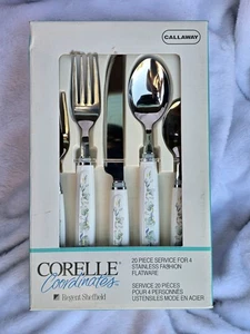 Vintage Corelle Coordinates Flatware Set Silverware Cutlery Spoon Fork 20 Pieces - Picture 1 of 11