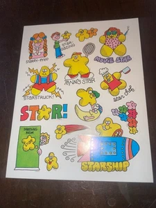 Vintage Stickerbogen von Paula - Stern Cartoon Humor - selten - Bild 1 von 3