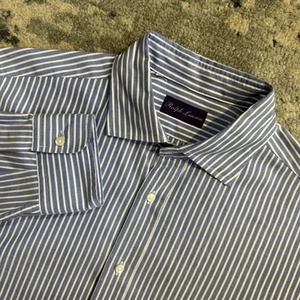 Ralph Lauren Purple Label Sartorial Button Up Hemd Herren 16 Langarm Kleid - Bild 1 von 9