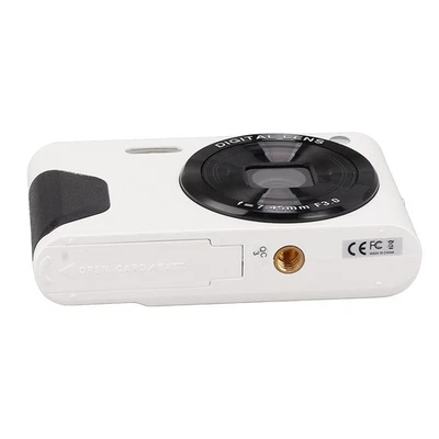 30MP 1080P HD Digital Camera 8x Zoom Selfie Camera (Battery) White - Image 1 of 4