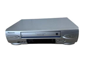Panasonic Omnivision VCR PV-V4524S VHS Player Blue Line Silver w/Remote Tested - Picture 1 of 19