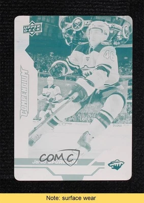 2018 Upper Deck Compendium Printing Plate Cyan 1/1 Jared Spurgeon #197 READ 0c3 - Image 1 of 3